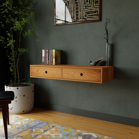 Floating Desk in Cherry
