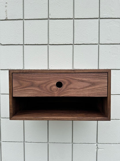 Walnut Floating Nightstand