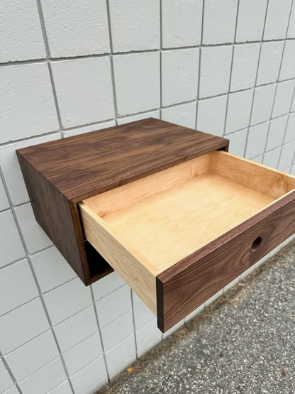 Walnut Floating Nightstand