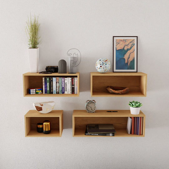 Floating Bookshelf in Maple