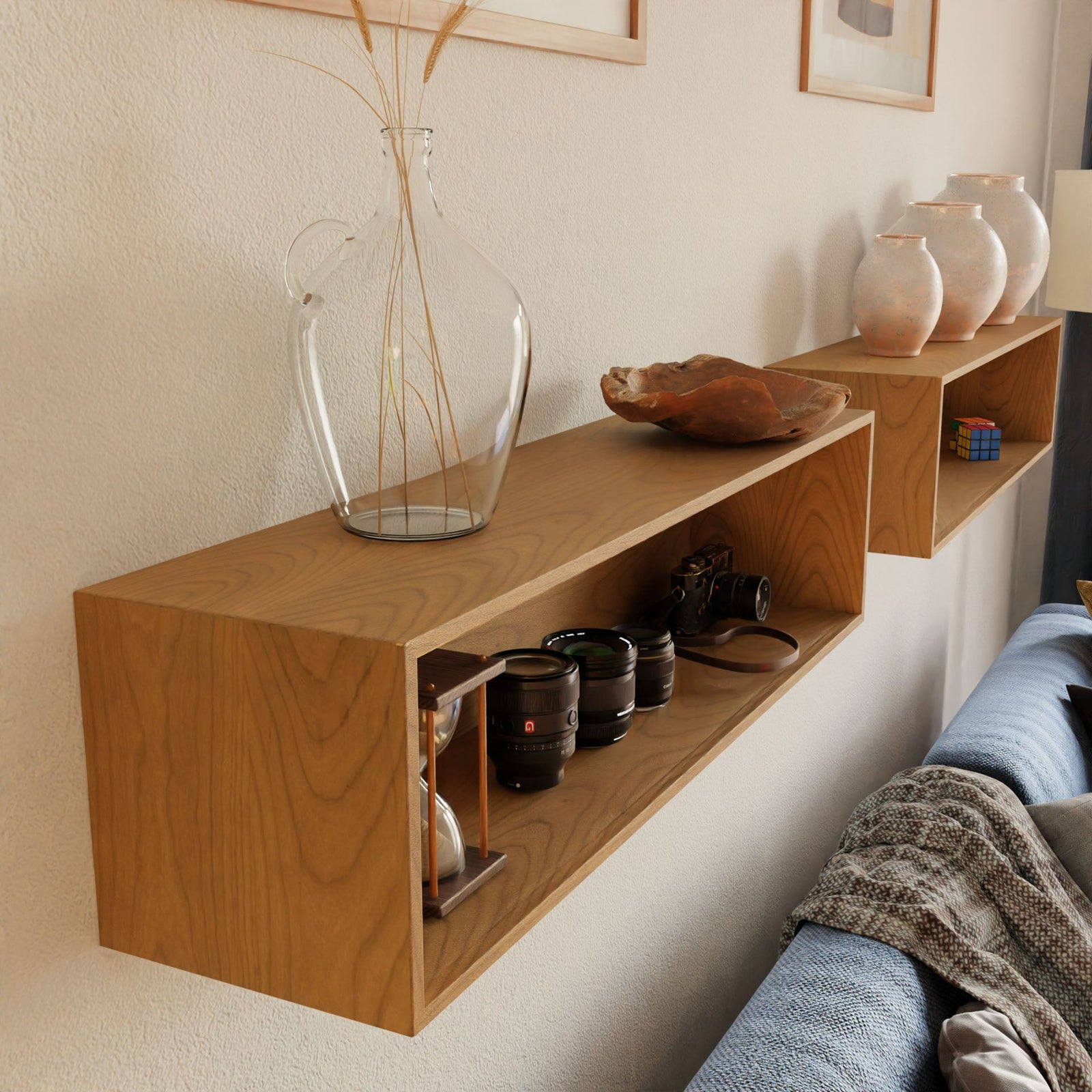 Hardwood Floating Display Case – Krovel Furniture Co.