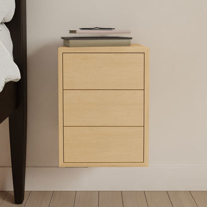 Floating Nightstand in Maple - Krovel Handmade in Maine
 