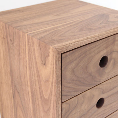 Floating Nightstand in Walnut - Krovel Handmade in Maine 