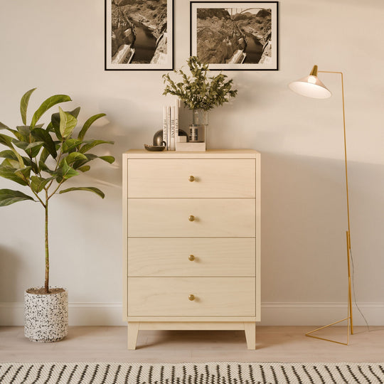 Four Drawer Dresser in Maple