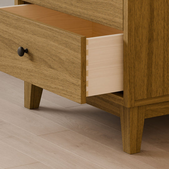 Four Drawer Dresser in White Oak