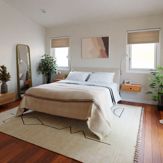 Floating Single Nightstand in Cherry