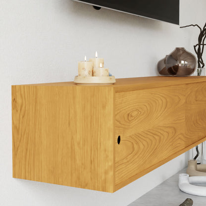 Oversized Media Console Table in Cherry - Krovel Handmade in Maine