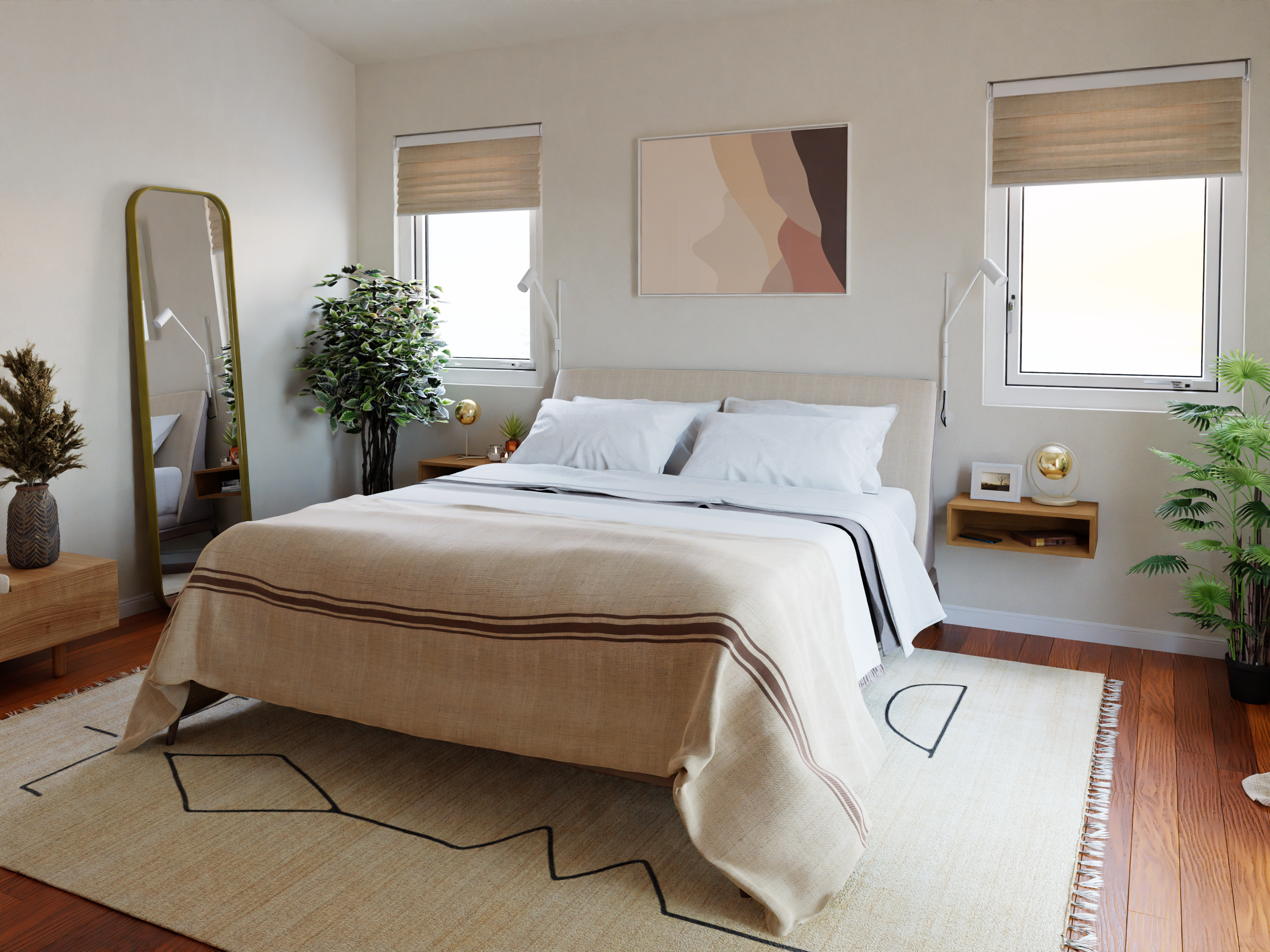 Floating Nightstand in White Oak - Krøvel Furniture Co. Handmade in Maine